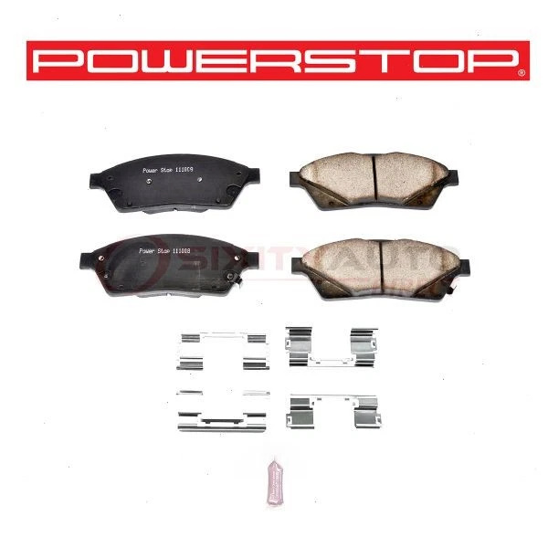 PowerStop Front Disc Brake Pad & Hardware Kit for 2010-2016 Cadillac SRX - st Foto 1 de 4