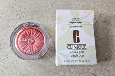 Clinique Cheek Pop Blush # 02 PEACH POP Nuevo en Caja TAMAÑO COMPLETO NUEVO EN CAJA Foto 1 de 4