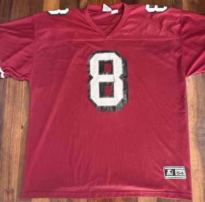 Camiseta Vintage 1995 Starter NFL #8 Steve Young San Francisco 49ers Tamanho XXL - Imagem 1 de 4
