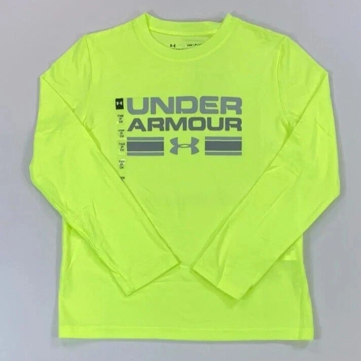 Camisa de manga larga Under Armour holgada de algodón/poliéster para niños jóvenes talla pequeña Foto 1 de 1