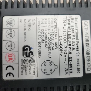 International Power Sources PUP55-32-M13 Netzteil 100-240V 1,3A 50-60Hz - Bild 1 von 4