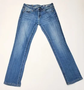 MISS ME Size 28 Rhinestone Pockets JW5410T2 Straight Leg Denim JEANS Nashville  - Picture 1 of 12