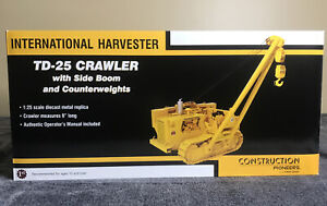 IH TD 25 CRAWLER W/SIDE BOOM WEIGHTS 1/25 1st Gear Construction Pioneers 2007