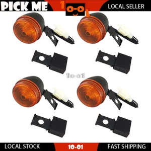 2X Front + Rear Turn Signal Lights Indicators Fit Honda XR200 1981 1982-1989 - Bild 1 von 3
