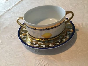 Rosenthal BULGARI BVLGARI FRUTTA ALLA FINESTRA Suppentasse GOLD RARITÄT!!! - Picture 1 of 4