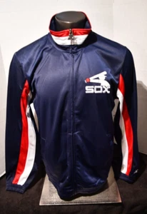 Chaqueta de Pista Rompevientos Starter Para Hombre LG Medias Blancas de Chicago con Cremallera Completa Nueva Sin Etiquetas Azul Marino - Imagen 1 de 6
