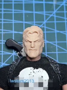 1:6 Bare Teeth Punisher Frank Castle Head Sculpt For 12" Male Action Figure Body - Picture 1 of 6