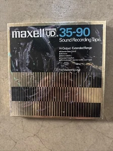 Vintage MAXELL UD 35-90 Sound Recording Tape 1800 Feet For Mastering Use New - Picture 1 of 2