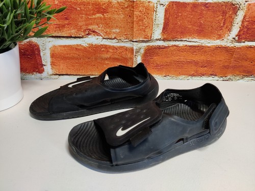 SANDALI SCARPE RAGAZZO NIKE SUNRAY PROTECT UK 12 5 EU 31 NERI SPIAGGIA PISCINA VACANZE