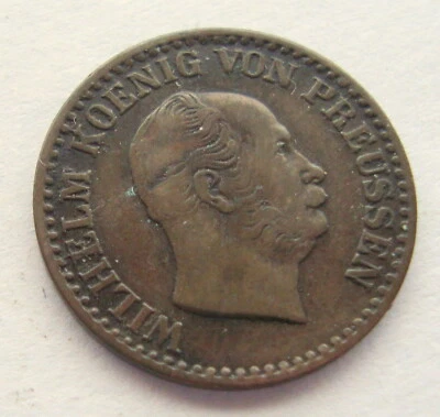 1868 A GERMAN STATES PRUSSIA 1 SILVER GROSCHEN (inv76) - Image 1 of 2