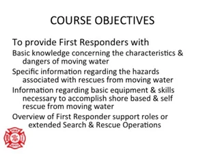 NFPA-KONFORM SWIFTWATER RESCUE BEWUSSTSEIN PPT TRAINING PRÄSENTATION - Bild 1 von 8