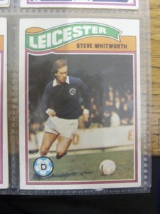 1978/1979 Leicester City - Card No.216) Steve Whitworth  - Topps Chewing Gum Tra