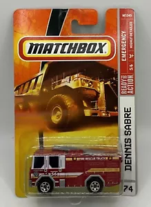 2008 Matchbox Emergency 5/6 Dennis Sabre #74 - Picture 1 of 6
