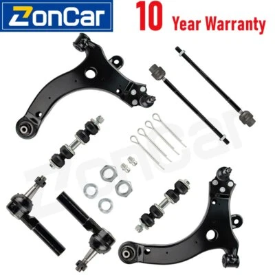 8Pcs for Pontiac Grand Prix Front Lower Control Arm Ball Joint Tie Rod Sway Bar Foto 1 de 4