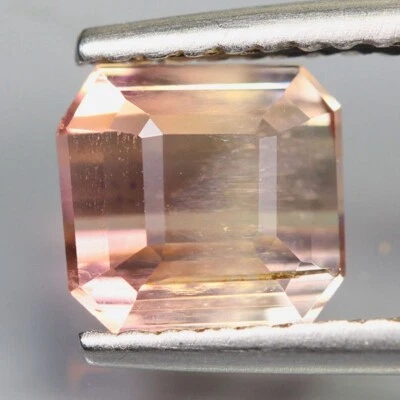 2.40Cts MARVELOUS NATURAL BI COLOR TOURMALINE OCTAGON LOOSE GEMSTONES - Image 1 of 4