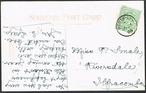 Devon PH 1906 Postkarte nach Ilfracombe NORTH LEW CDS über EVII 1/2d  - Bild 1 von 2