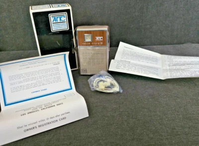 Vintage AITC Int'l Transistor Solid State Radio AM Pocket Never Used in Box - Image 1 of 4