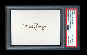 WALLY BERGER SIGNED MINT CUT PSA/DNA AUTO PLAYED IN FIRST MLB ALL STAR GAME - Picture 1 of 1