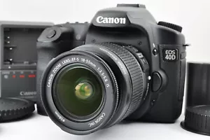MINT Canon EOS 40D 10.1 MP Digital SLR Camera 14k shots w/18-55mm IS lens - Picture 1 of 14