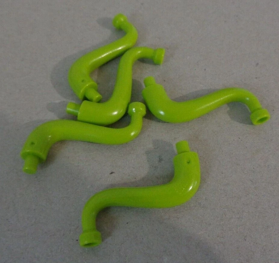 LEGO Part 43892 6293392 Tail - Tree Trunk Lime Green x5 - Image 1 of 1