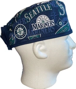 MLB Seattle Mariners Flag Scrub Hat Chemo Cap - Picture 1 of 4