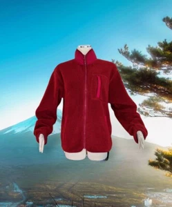AMERICAN EAGLE Women's Maroon CHUNKY Cardigan Full Zip Sweater OVERSIZED Medium - Picture 1 of 11