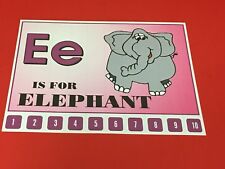 Letter  E Elephant - Number Sequencing Puzzle, numbers 1-10 Laminated