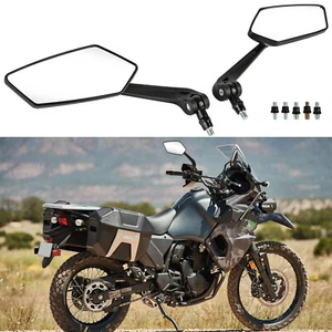 For Kawasaki KLR650 KLX250 KLX250S KLX300R KLX450R Black Motorcycle Mirrors 2PCS - Picture 1 of 18