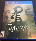 Typoman Revised Playstation 4 PS4 UPC hole punched