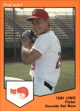 1989 Riverside Red Wave ProCards #1395 Tony Lewis