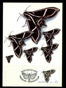 Postal History Australia FDC #1211-1214 SET OF 4 Maximum Card insects 1991 - Picture 1 of 8