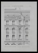NEVERS, HOTEL DES POSTES - 1899 - 2 PLANCHES ARCHITECTURE - CELLIER ET LAVILLE