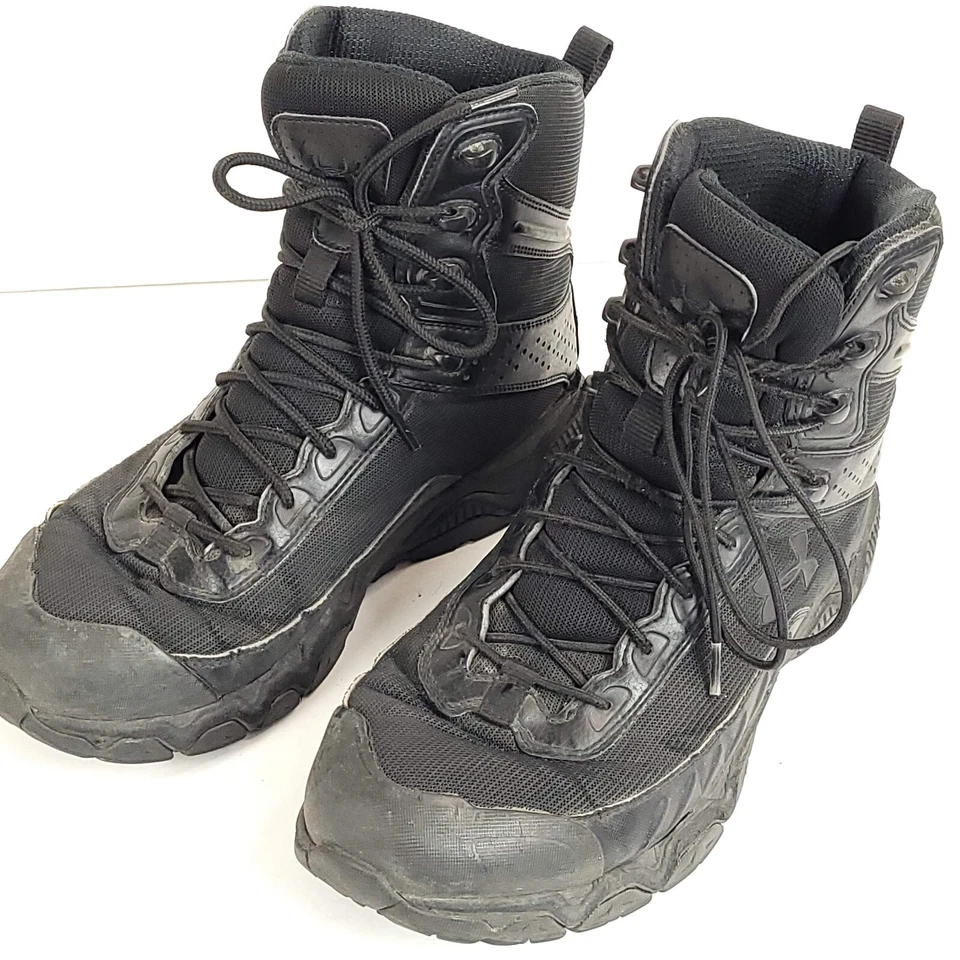 Botas tácticas Under Armour para hombre Valsetz 2.0 negras 11.5 con cordones duraderas Foto 1 de 4