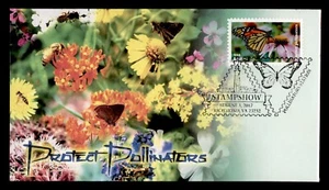 DR WHO 2017 FDC PROTECT POLLINATORS THEROME CACHET BUTTERFLY m06121 - Picture 1 of 2