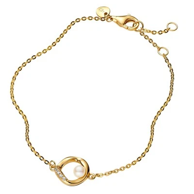 PANDORA Schmuck Damen-Armband mit Perle Goldfarben 563830C01 - Bild 1 von 3