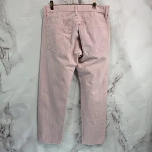 Levis Jeans Mens 32 Light Pink Crop Denim Stretch Straight Leg Slim - Picture 1 of 12