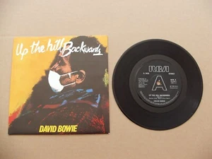 SEHR SELTEN SOLID CENTER BLACK LABEL DAVID BOWIE UP THE HILL RÜCKWÄRTS 1. UK PRESSE - Bild 1 von 12