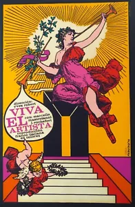VIVA EL ARTISTA / Póster de Película Serda Cubana Firmado por REBOIRO / Francia Italia - Imagen 1 de 9