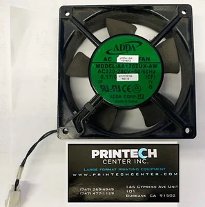 AA1282UX-AW ADDA 220-240V 50/60HZ 2 Wires Cooling Fan Oce Arizona Fuji Acuity - Picture 1 of 1