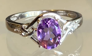 Amethyst Topaz Garnet Peridot Ruby Opal Rings Natural Solid Silver All Sizes - Picture 1 of 55