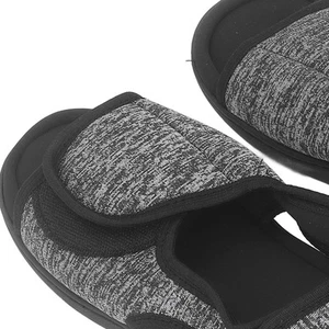 1Pair Diabetic Shoes Anti Slip Knitted Plush Adjustable Diabetic Slippers Fo PLM - Picture 1 of 12