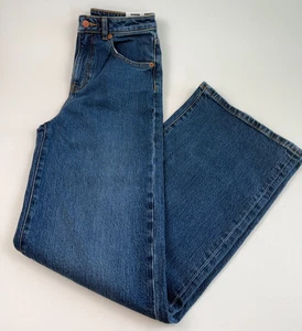 Victoria's Secret Denim by PINK High Rise Zip Fly Straight Jeans Blue Size 6 NWT - Picture 1 of 16