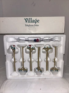 Department 56 Snow Village TELEFONMASTEN! 6er Set mit Karton 52656 - Bild 1 von 5