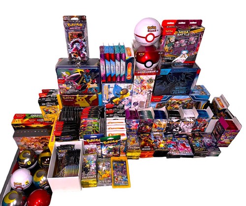 HUGE Pokemon Mystery Box! Booster Packs, Boxes, Singles, (READ ...