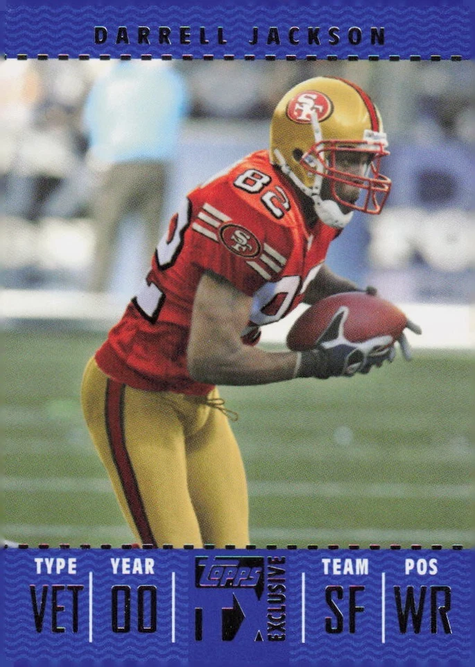 2007 Topps TX Exclusive Card #71 Darrell Jackson 49ers Wide Receiver - Image 1 of 2