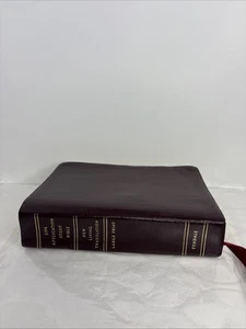 Life Application Study Bible NIV Large Print Burgundy Leather Tyndale 1996 - Picture 1 of 18