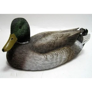 Vintage 7" Jules Bouillet Collection Shaker Prairie Shop Resin Duck Mallard 1989 - Bild 1 von 4