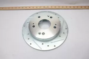 Drilled & Slotted Disc Brake Rotor Silver 631-59024R - Picture 1 of 4