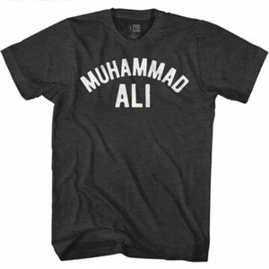 Muhammad Ali World Boxing Champion Arched Ali Name Men's T Shirt - Picture 1 of 5