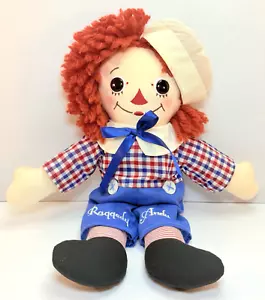 Vintage Raggedy Andy Sweet Dreams Plush Two Sided Doll Yarn Hair 13" - Picture 1 of 9